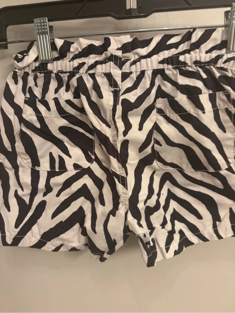 Zebra Print girls Gymboree size  7 Casual Shorts - Black & White